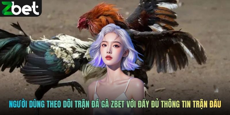 Người dùng theo dõi trận đá gà ZBET với đầy đủ thông tin trận đấu